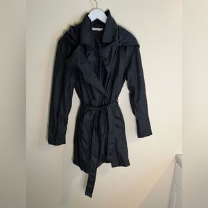 Shoe Dazzle Black Trench Coat